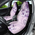 Hawaii Tapa Pattern With Violet Hibiscus Car Seat Cover