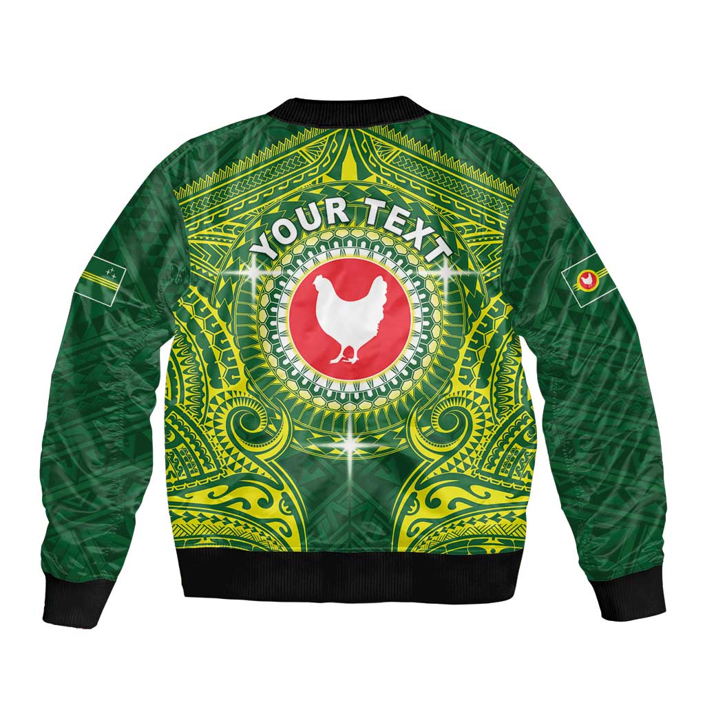 Personalized American Samoa Manua Cession Day Bomber Jacket Up Up The Moa