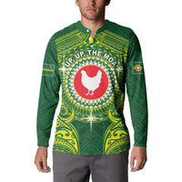 Personalized American Samoa Manua Cession Day Button Sweatshirt Up Up The Moa