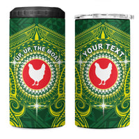 Personalized American Samoa Manua Cession Day 4 in 1 Can Cooler Tumbler Up Up The Moa