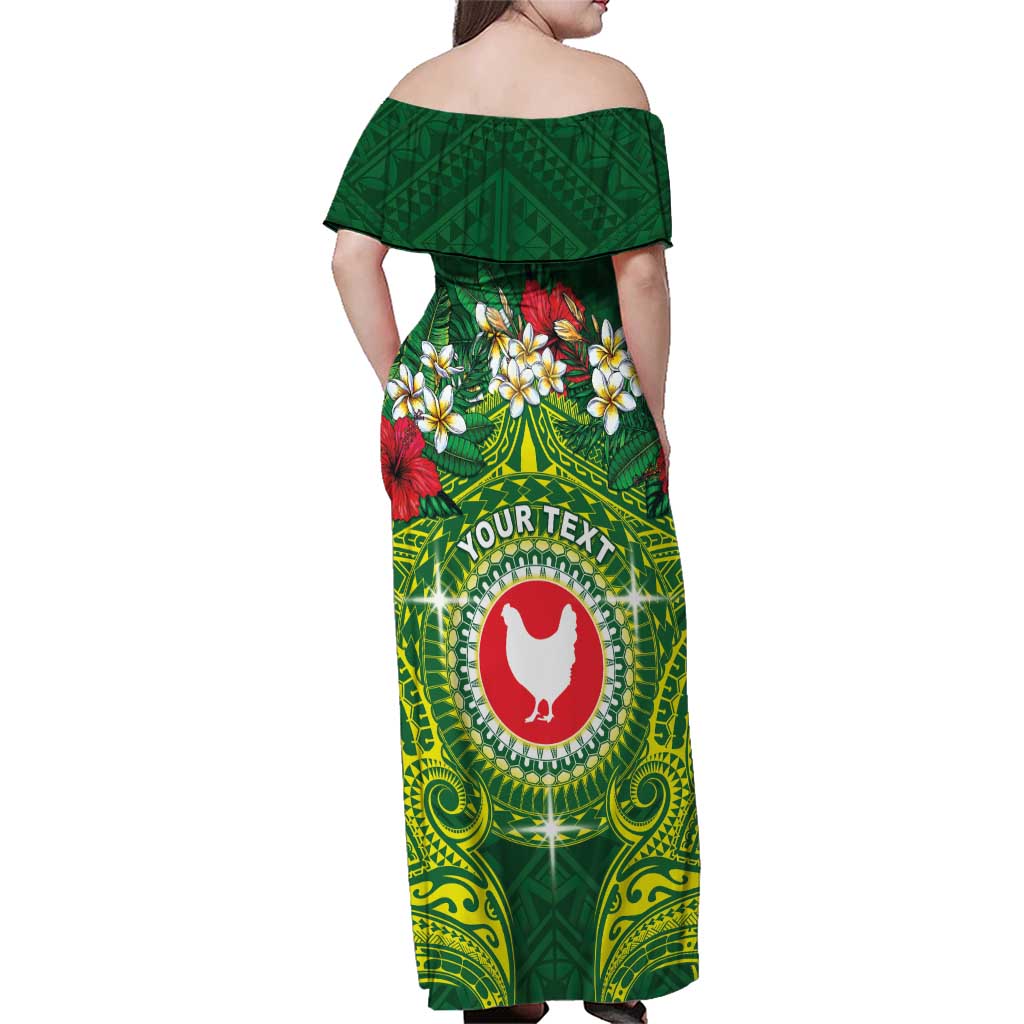 Personalized American Samoa Manua Cession Day Family Matching Off Shoulder Maxi Dress and Hawaiian Shirt Up Up The Moa