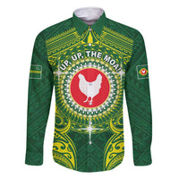 Personalized American Samoa Manua Cession Day Family Matching Off Shoulder Short Dress and Hawaiian Shirt Up Up The Moa