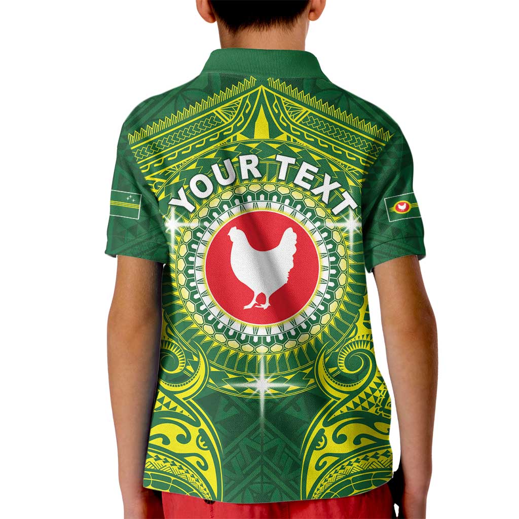 Personalized American Samoa Manua Cession Day Kid Polo Shirt Up Up The Moa