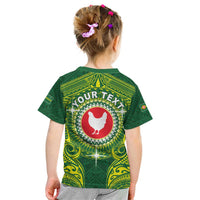 Personalized American Samoa Manua Cession Day Kid T Shirt Up Up The Moa