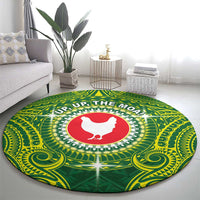 American Samoa Manua Cession Day Round Carpet Up Up The Moa