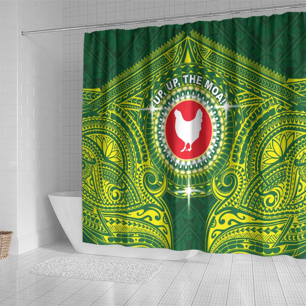 American Samoa Manua Cession Day Shower Curtain Up Up The Moa