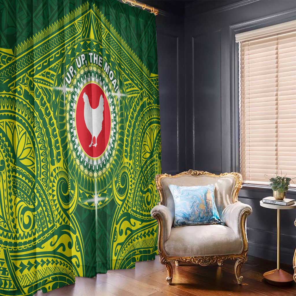 American Samoa Manua Cession Day Window Curtain Up Up The Moa