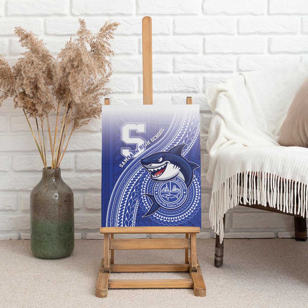 Samoana High School Canvas Wall Art Polynesian Tribal Shark