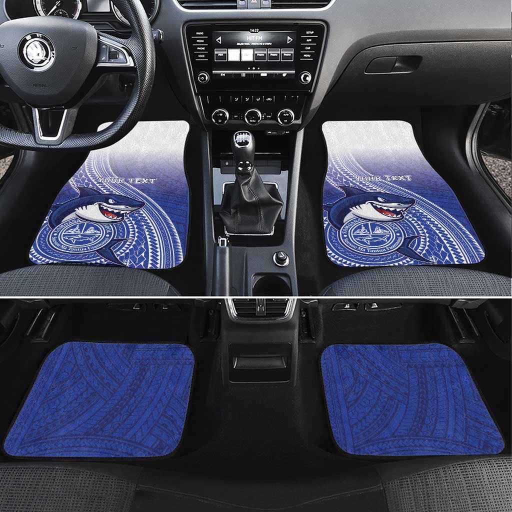 Samoana High School Car Mats Polynesian Tribal Shark