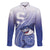 Personalized Samoana High School Family Matching Off Shoulder Maxi Dress and Hawaiian Shirt Polynesian Tribal Shark
