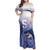 Personalized Samoana High School Family Matching Off Shoulder Maxi Dress and Hawaiian Shirt Polynesian Tribal Shark