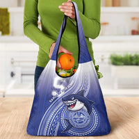 Samoana High School Grocery Bag Polynesian Tribal Shark