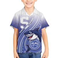 Personalized Samoana High School Hawaiian Shirt Polynesian Tribal Shark