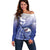 Personalized Samoana High School Off Shoulder Sweater Polynesian Tribal Shark