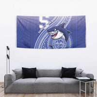 Samoana High School Tapestry Polynesian Tribal Shark