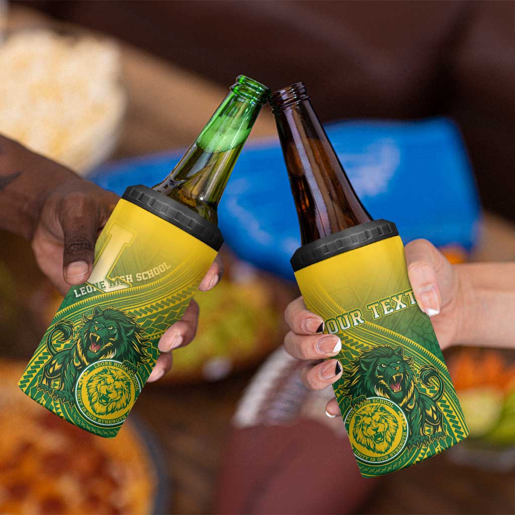 Personalized Leone High School 4 in 1 Can Cooler Tumbler Leone Lion