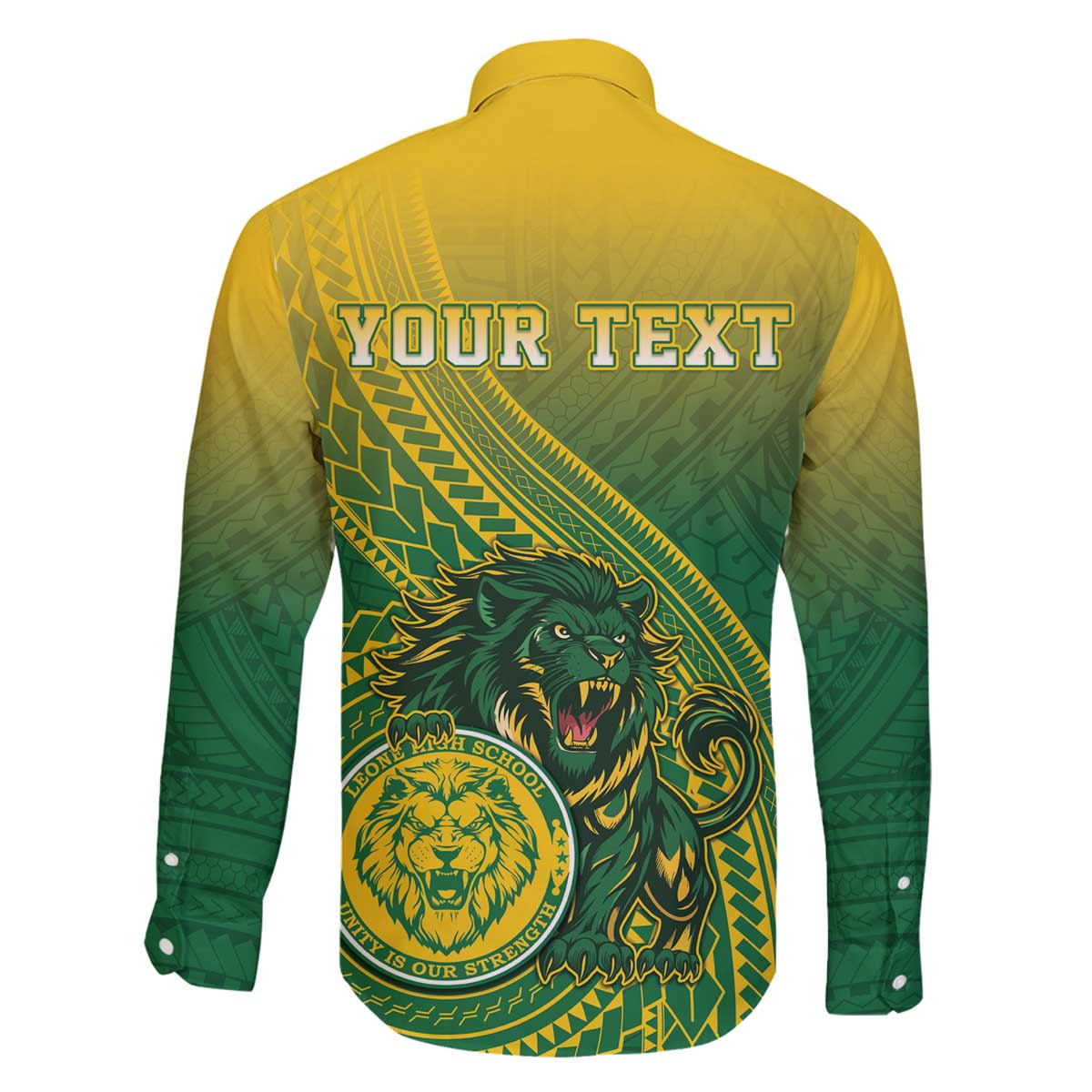 Personalized Leone High School Family Matching Off The Shoulder Long Sleeve Dress and Hawaiian Shirt Leone Lion