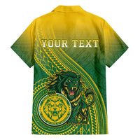 Personalized Leone High School Family Matching Puletasi and Hawaiian Shirt Leone Lion