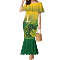 Personalized Leone High School Mermaid Dress Leone Lion LT05 Women Green - Polynesian Pride