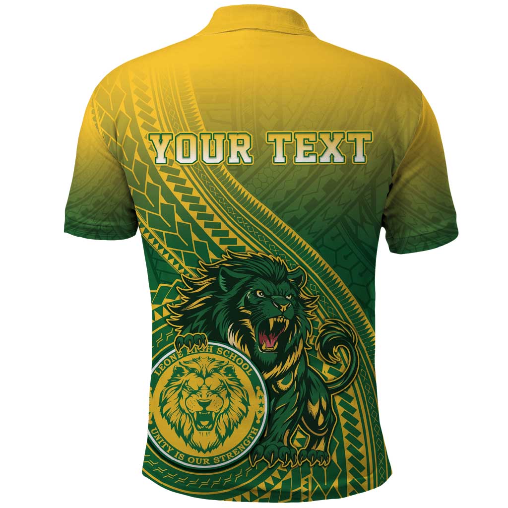 Personalized Leone High School Polo Shirt Leone Lion
