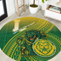 Leone High School Round Carpet Leone Lion