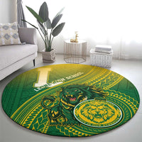 Leone High School Round Carpet Leone Lion