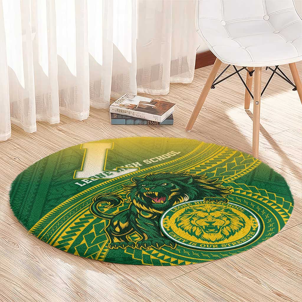 Leone High School Round Carpet Leone Lion