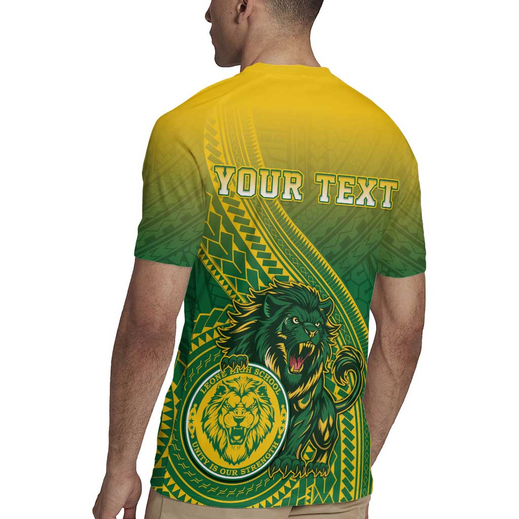 Personalized Leone High School Rugby Jersey Leone Lion