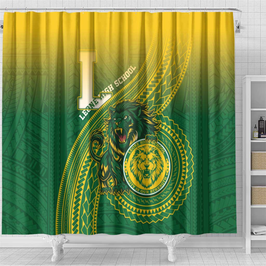 Leone High School Shower Curtain Leone Lion