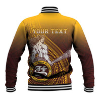 Personalized Tafuna High School Baseball Jacket Polynesian Warrior