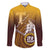 Personalized Tafuna High School Family Matching Long Sleeve Bodycon Dress and Hawaiian Shirt Polynesian Warrior