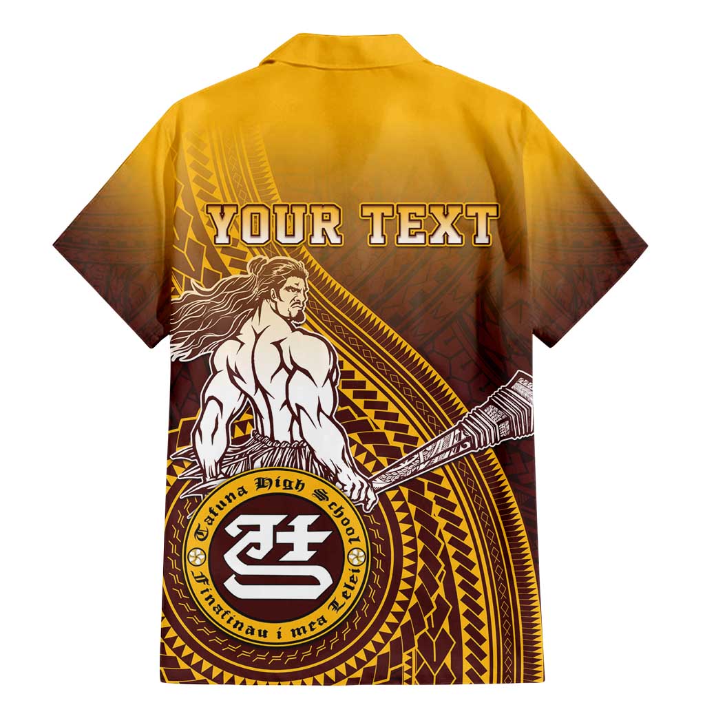 Personalized Tafuna High School Family Matching Mermaid Dress and Hawaiian Shirt Polynesian Warrior