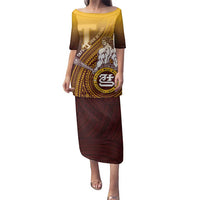 Personalized Tafuna High School Family Matching Puletasi and Hawaiian Shirt Polynesian Warrior