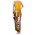 Personalized Tafuna High School Family Matching Tank Maxi Dress and Hawaiian Shirt Polynesian Warrior