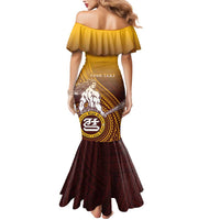 Personalized Tafuna High School Mermaid Dress Polynesian Warrior LT05 - Polynesian Pride