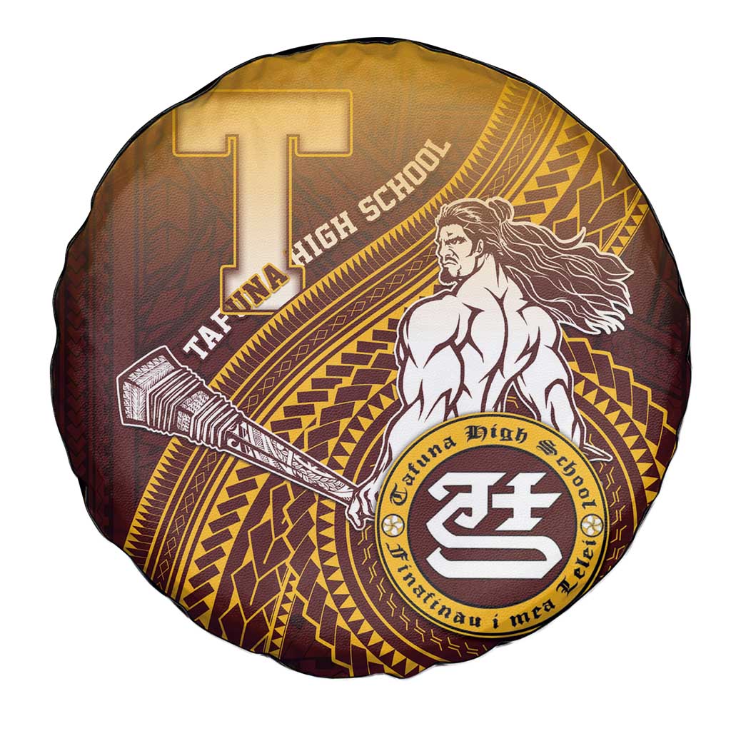 Tafuna High School Spare Tire Cover Polynesian Warrior