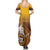 Personalized Tafuna High School Summer Maxi Dress Polynesian Warrior