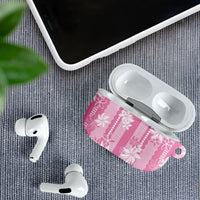 Hawaii Kakau Tribal AirPods Case With Pink Tiare