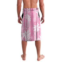 Hawaii Kakau Tribal Lavalava With Pink Tiare