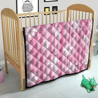 Hawaii Kakau Tribal Quilt With Pink Tiare
