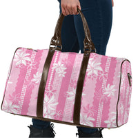 Hawaii Kakau Tribal Travel Bag With Pink Tiare