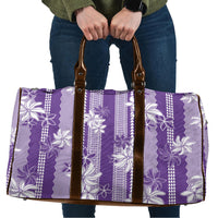 Hawaii Kakau Tribal Travel Bag With Purple Tiare