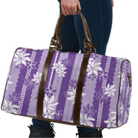 Hawaii Kakau Tribal Travel Bag With Purple Tiare