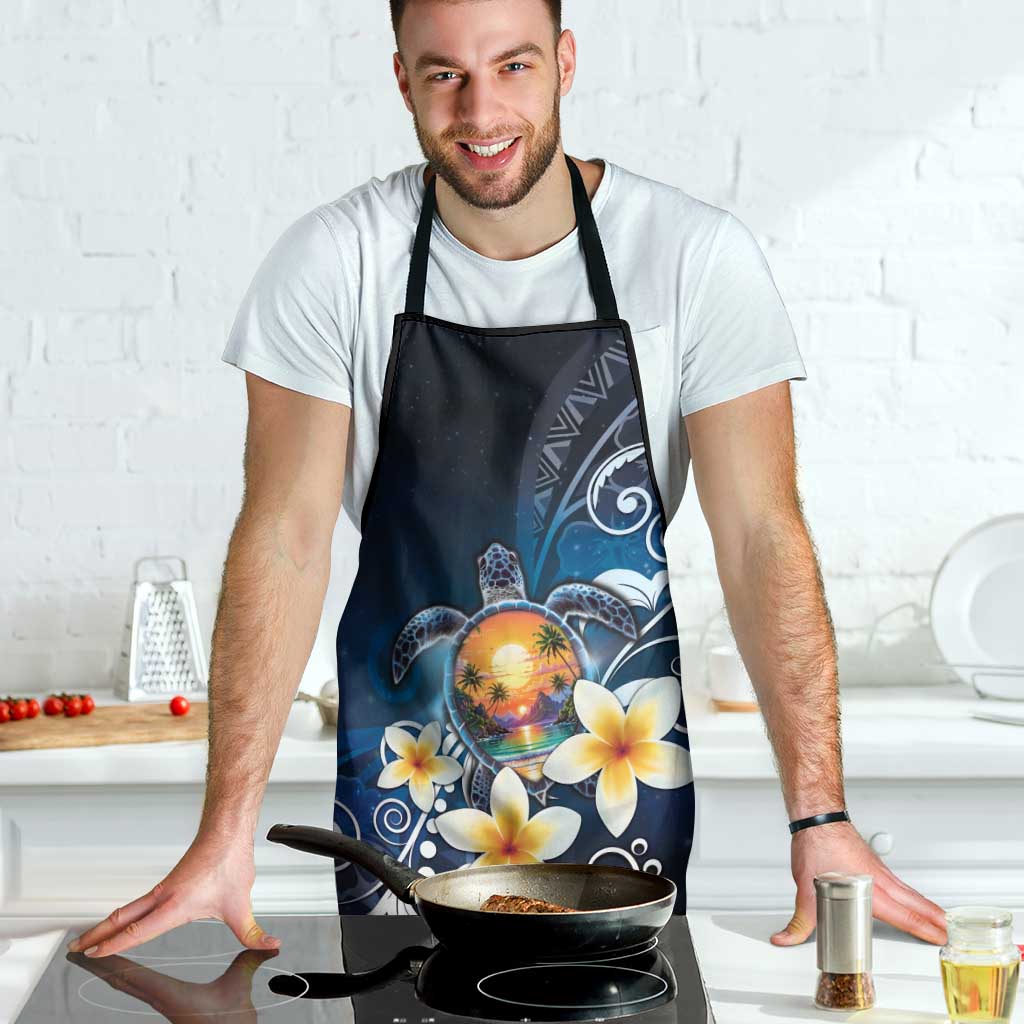 Hawaii Honu Apron Polynesian Curves Plumeria - Polynesian Pride