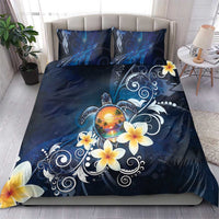 Hawaii Honu Bedding Set Polynesian Curves Plumeria - Polynesian Pride