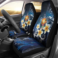 Hawaii Honu Car Seat Cover Polynesian Curves Plumeria - Polynesian Pride