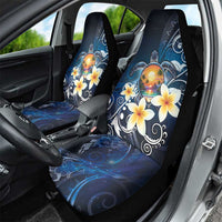 Hawaii Honu Car Seat Cover Polynesian Curves Plumeria - Polynesian Pride