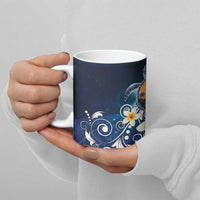 Hawaii Honu Ceramic Mug Polynesian Curves Plumeria - Polynesian Pride