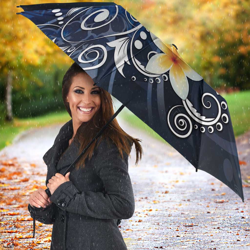 Hawaii Honu Umbrella Polynesian Curves Plumeria - Polynesian Pride