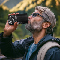 Hawaii Honu 4 in 1 Can Cooler Tumbler Polynesian Curves Plumeria Grayscale - Polynesian Pride